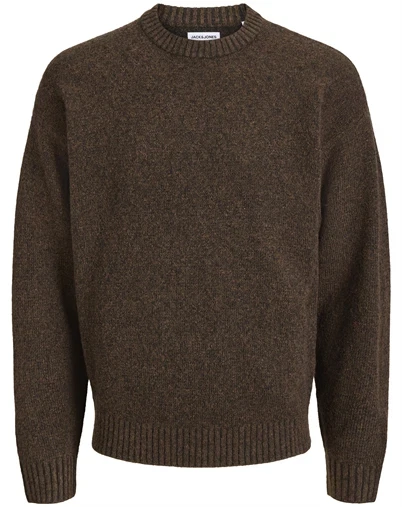 Jack & Jones - JJESoho Ollie Knit Crew Neck - Cocoa